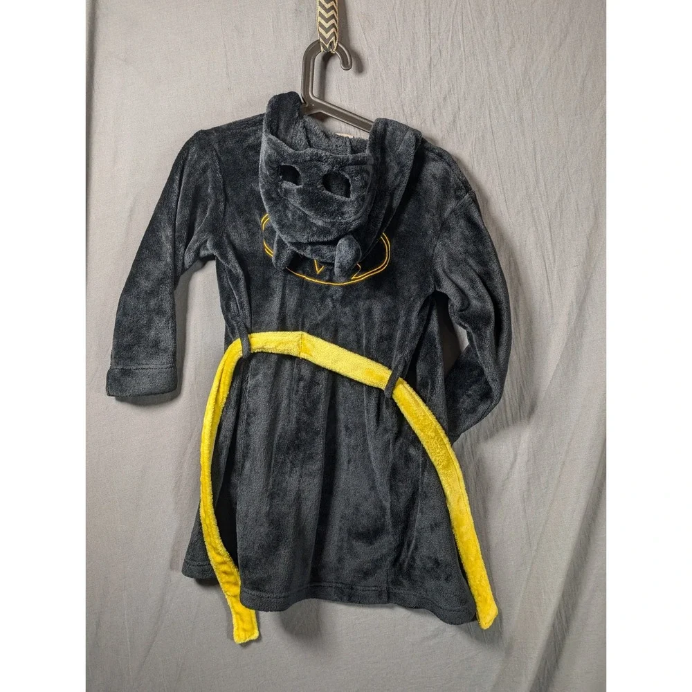 Batman Bruce Wayne Boy's Hooded Minky Fleece‎ Bathrobe (S) 6/7